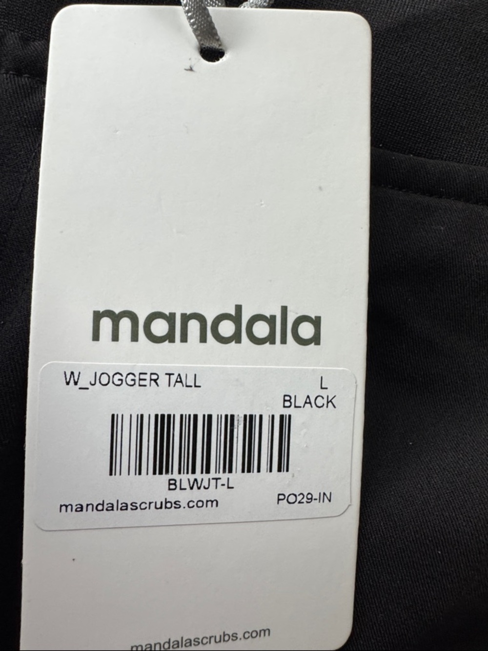 Mandala Scrub set women’s Large black - Picture 5 of 5